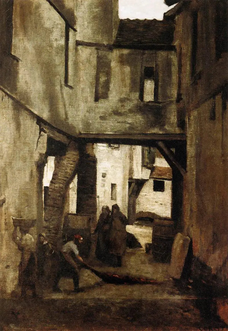 As Tâneries de Mantes - Jean-Baptiste Camille Corot