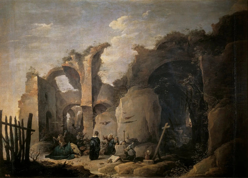 As tentações de Santo Antão Abade - David Teniers o Jovem