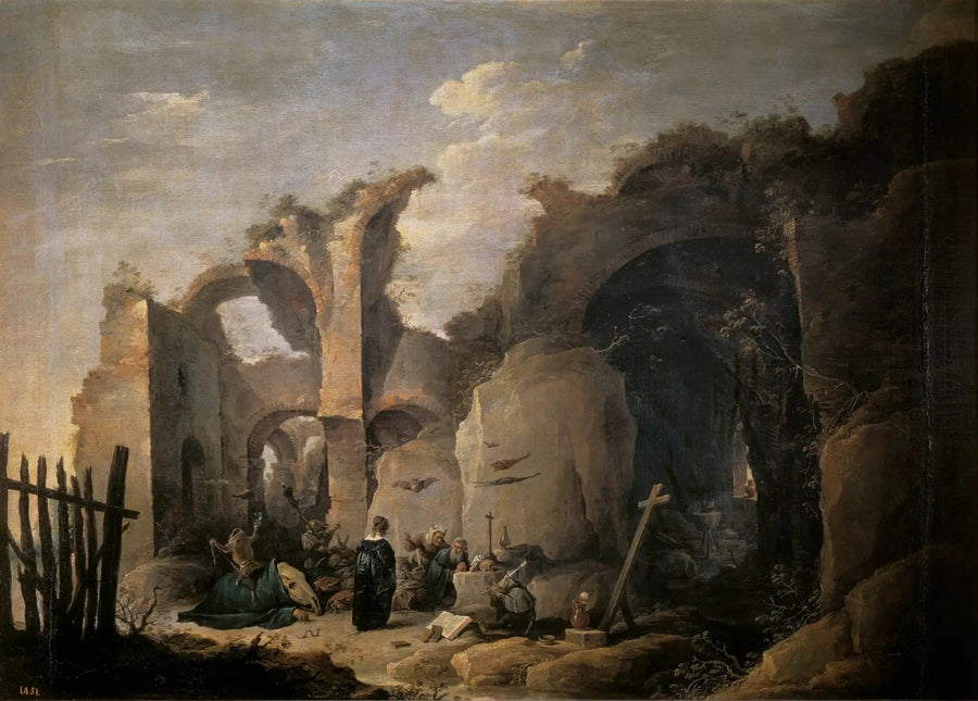 As tentações de Santo Antão Abade - David Teniers o Jovem