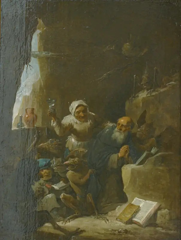 As tentações de Santo Antônio - David Teniers Júnior