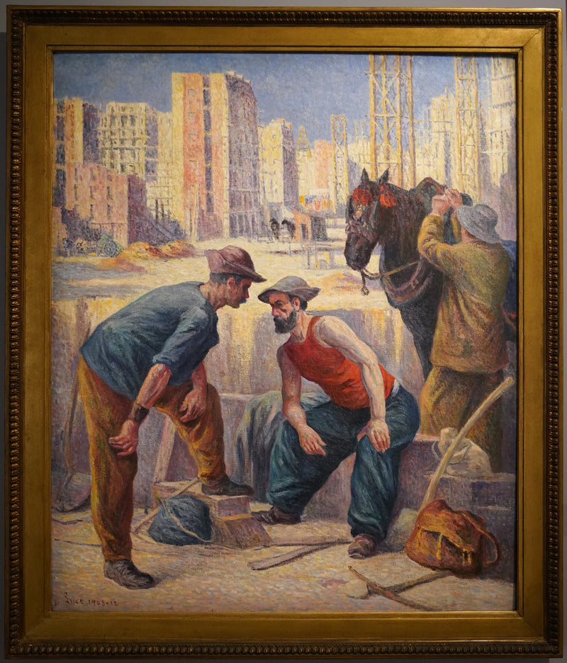 Os operários de construção - Maximilien Luce