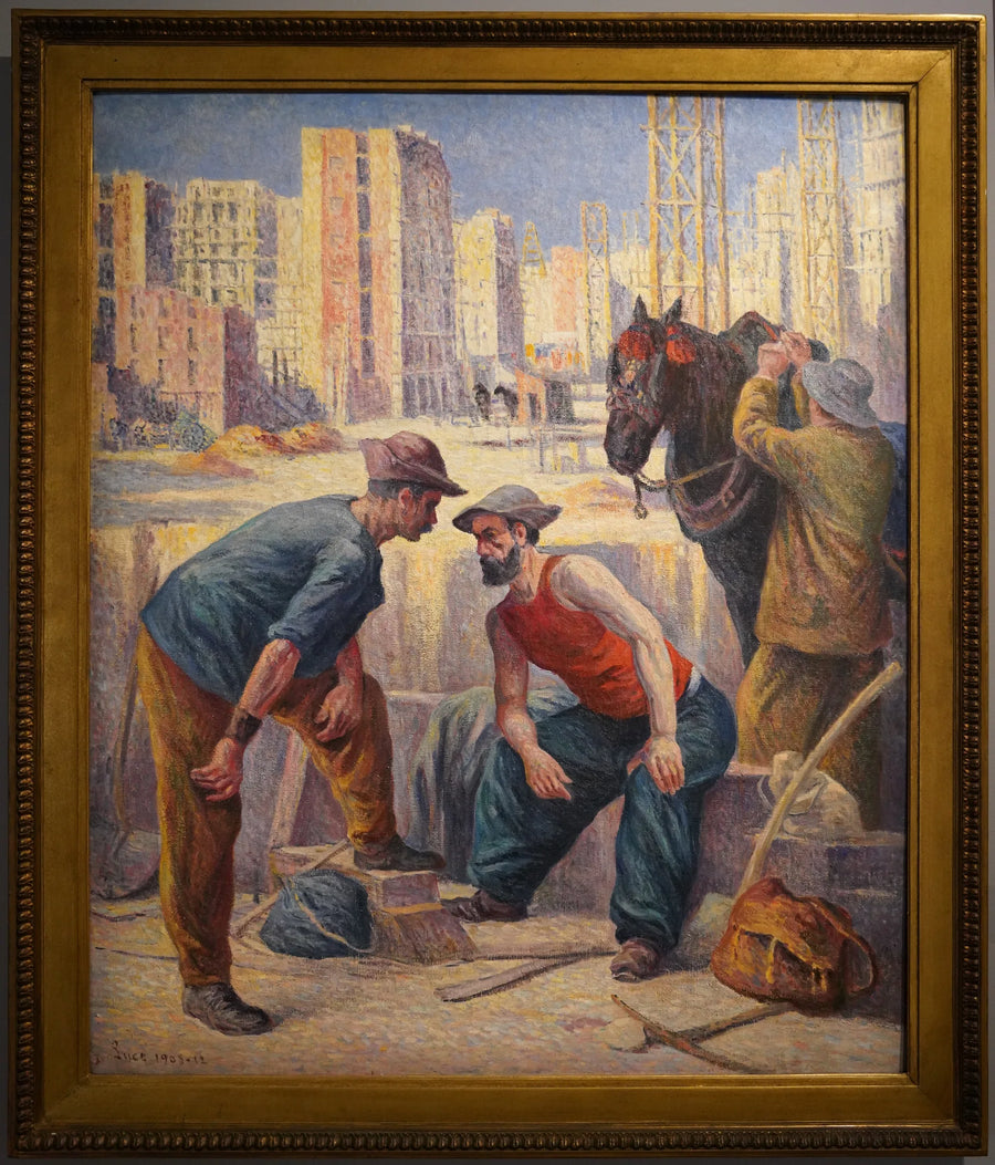 Os operários de construção - Maximilien Luce