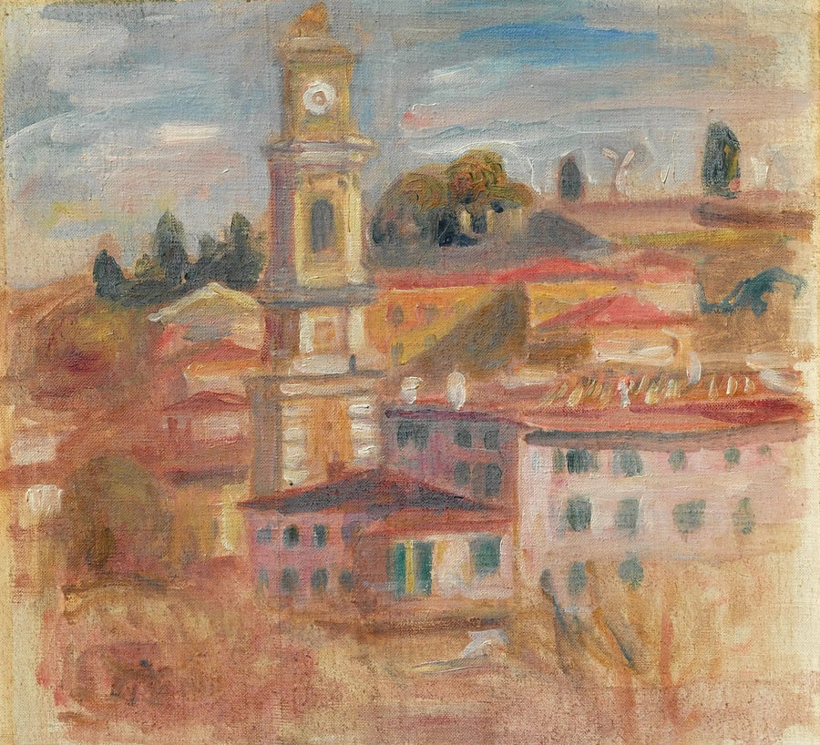 Os Telhados do Velho Nice - Pierre-Auguste Renoir