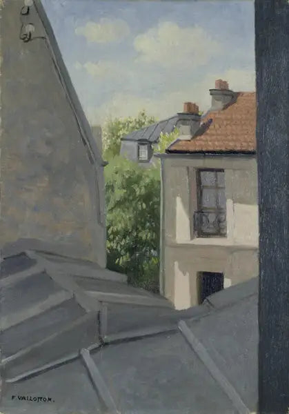 Os telhados, rua Mérimée - Félix Vallotton