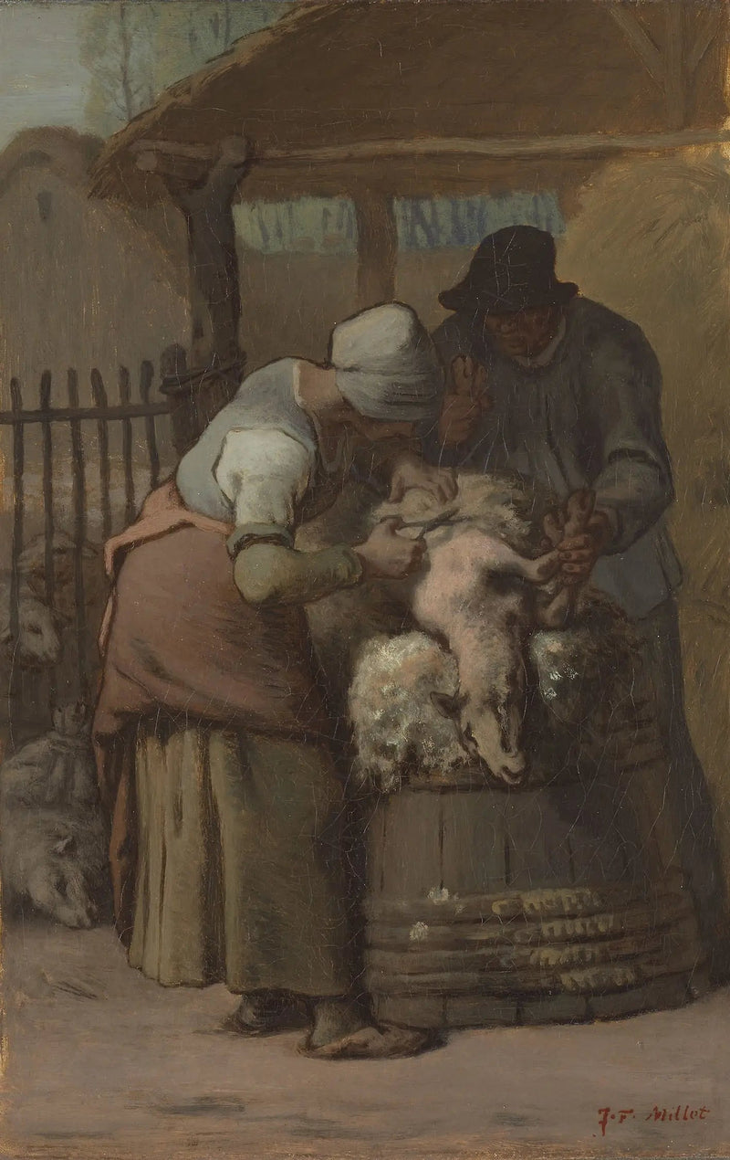 Os tosquiadores de ovelhas - Jean-François Millet