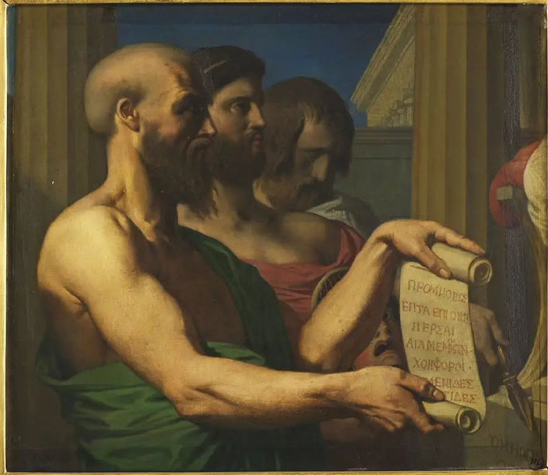 Os Trágicos Gregos - Jean-Auguste-Dominique Ingres