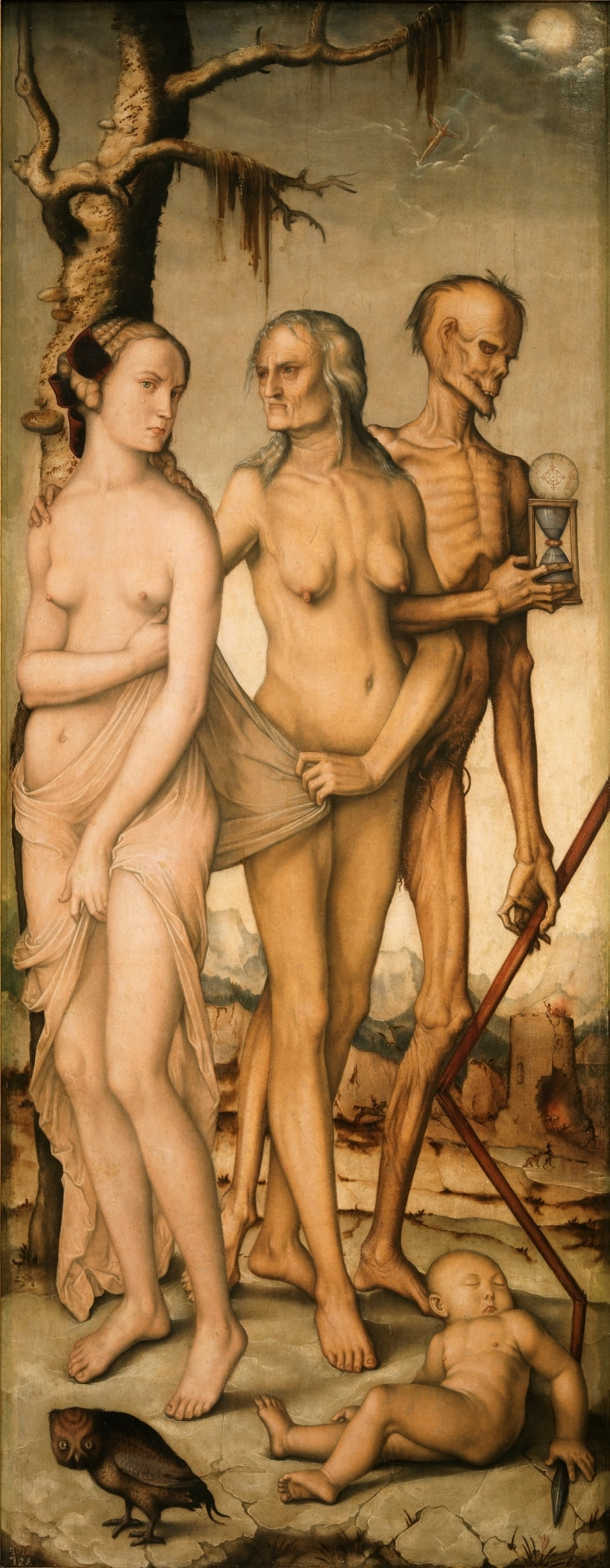 Os Três Tempos da Mulher e a Morte - Hans Baldung Grien