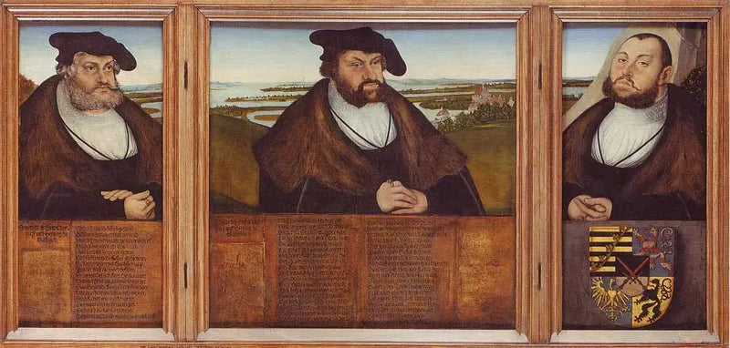 Os três eleitores da Saxônia - Lucas Cranach, o Velho