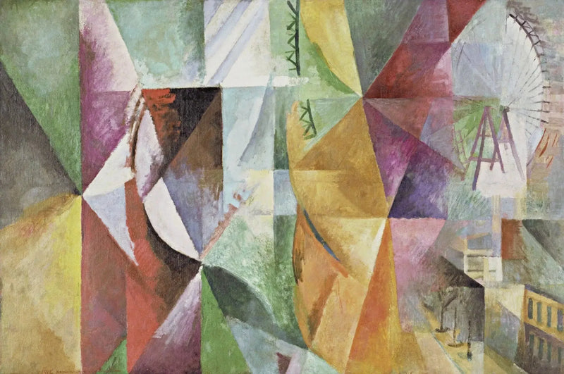As Três Janelas, a torre e a Roda - Robert Delaunay