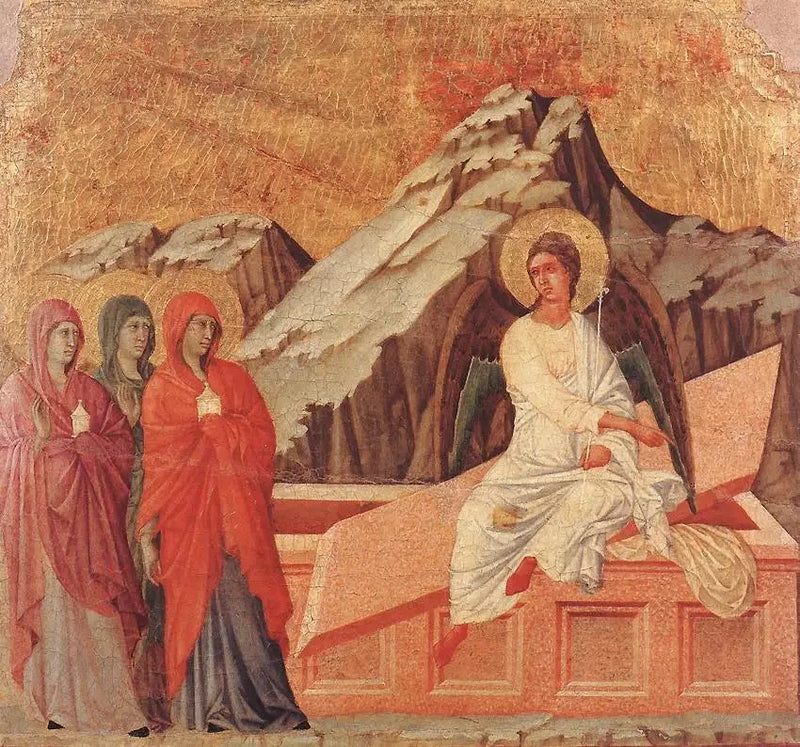 As Três Maria no Túmulo - Duccio di Buoninsegna