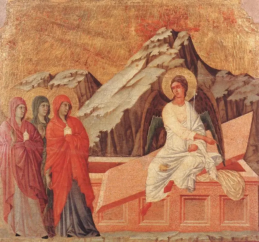 As Três Maria no Túmulo - Duccio di Buoninsegna