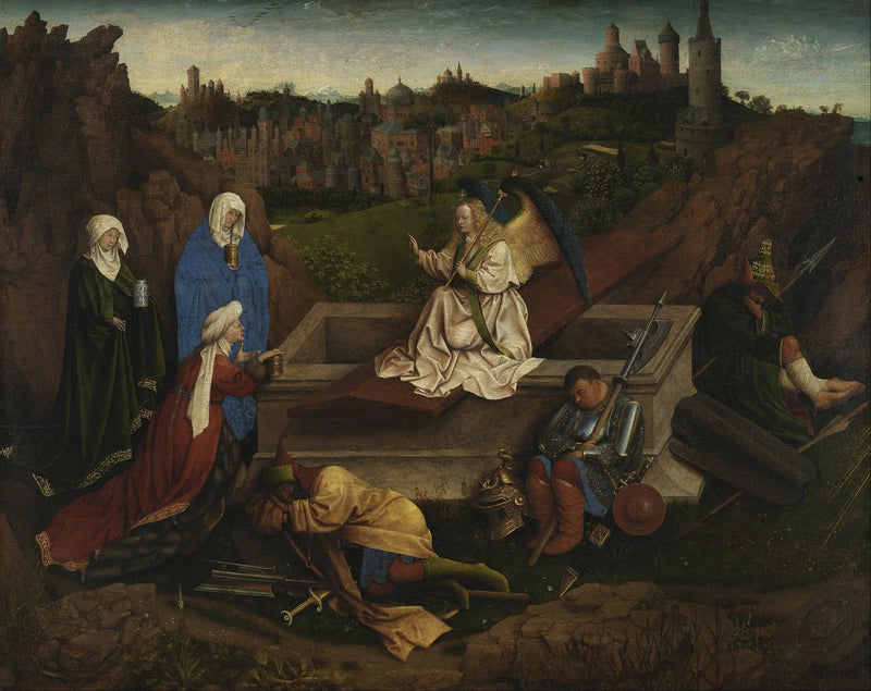 As Três Marias no Túmulo - Jan van Eyck