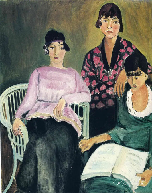 Les trois sœurs 1917 - Matisse - Reproductions de tableaux et peintures haut de gamme