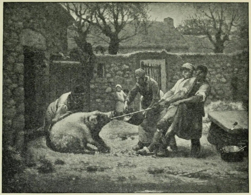 Os matadores de porcos - Jean-François Millet