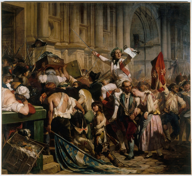 Os Vencedores da Bastilha diante da Prefeitura, 14 de julho de 1789 - Paul Delaroche