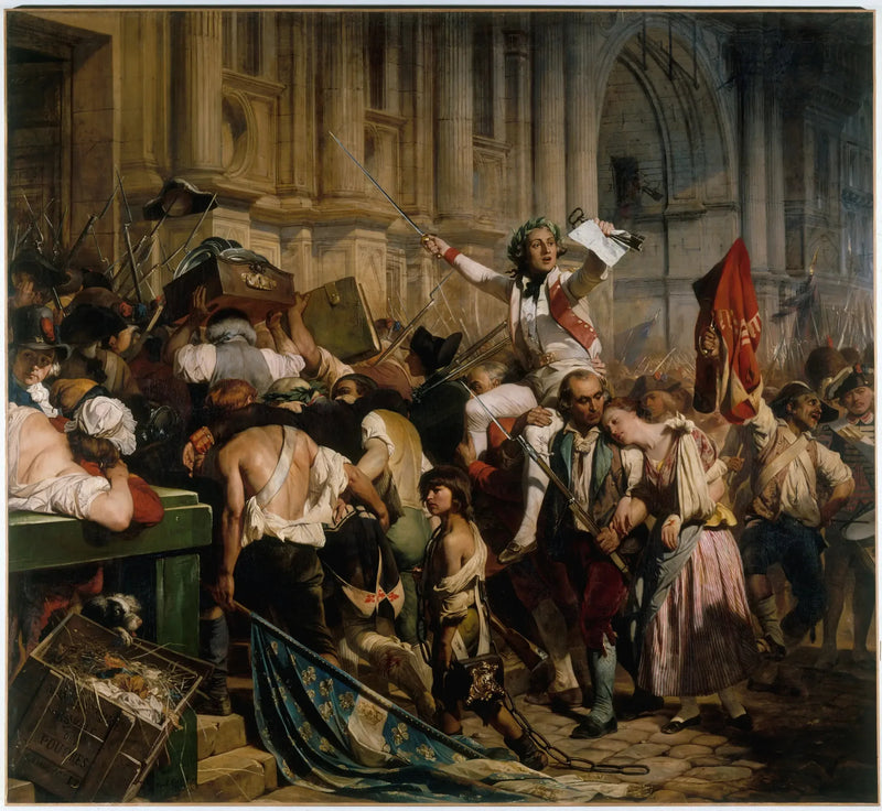 Os Vencedores da Bastilha diante da Prefeitura, 14 de julho de 1789 - Paul Delaroche