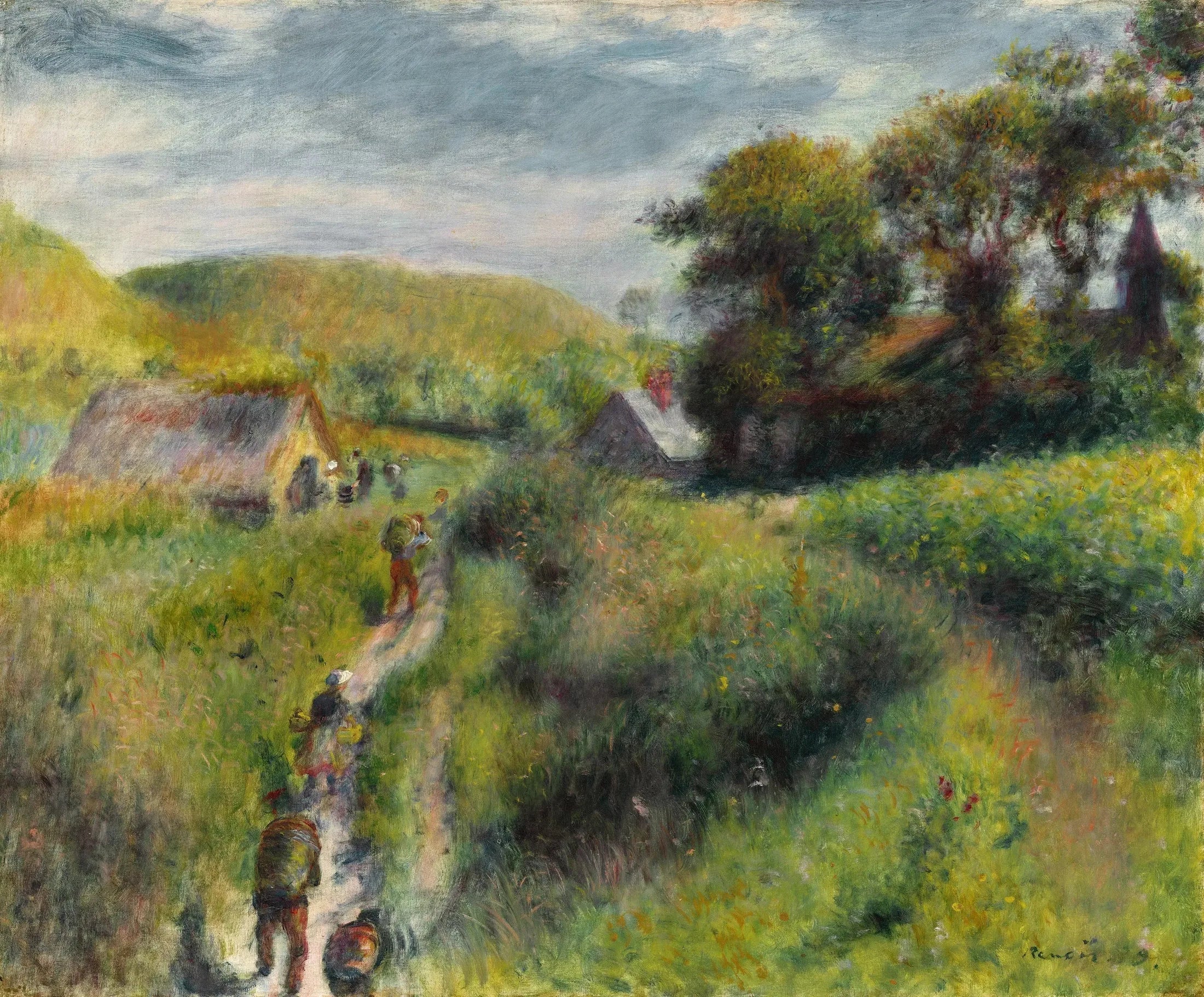 Reproduction du tableau « Les Vendangeurs - Pierre-Auguste Renoir » par Alpha Reproduction en peinture à l’huile