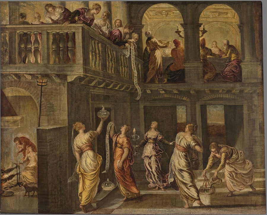 As Virgens Sábias e as Virgens Loucas - Jacopo Tintoretto