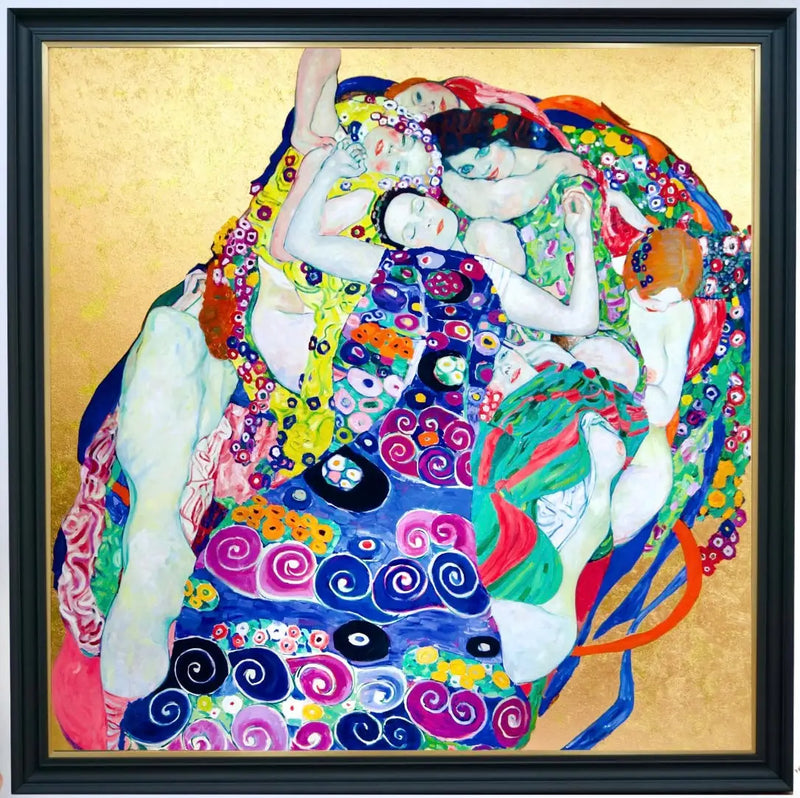 As Virgens – Uma Obra Reimaginada de Gustav Klimt por Master Apollon | 200 x 200 cm