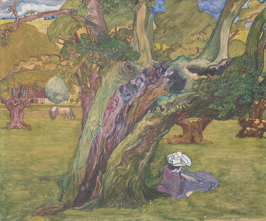 Os velhos carvalhos de Surrey - Jan Toorop