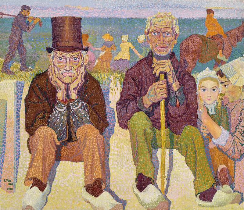 Homens velhos à beira-mar - Jan Toorop