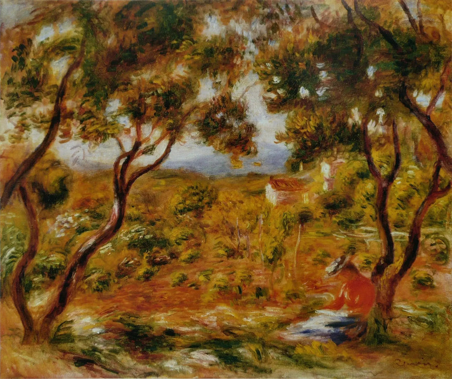 As Vinhas em Cagnes - Pierre-Auguste Renoir