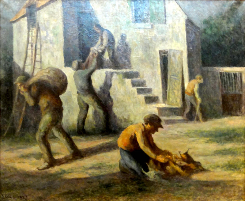 Os ladrões de frango - Maximilien Luce