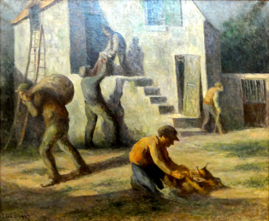 Os ladrões de frango - Maximilien Luce