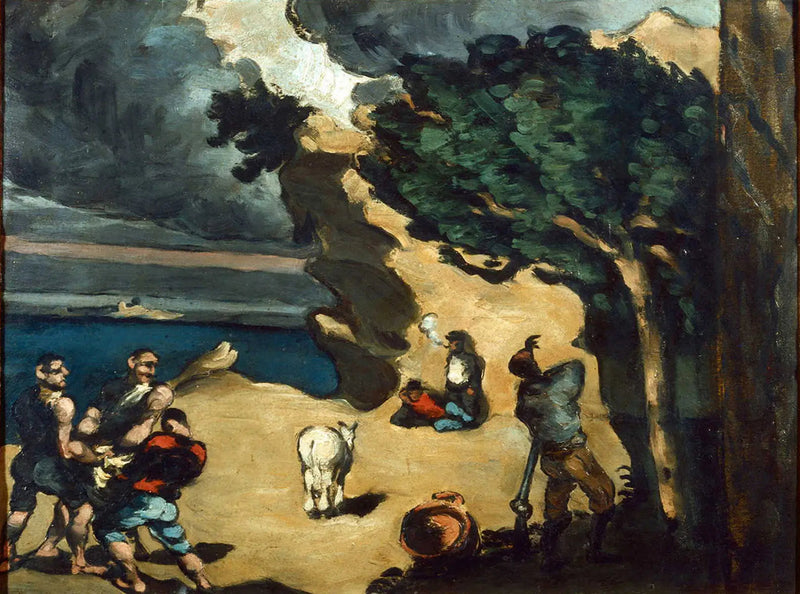 Os Ladrões e o Burro - Paul Cézanne