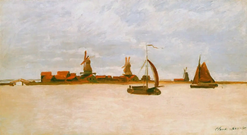 Les Voorzaan e les Westerhem - Claude Monet