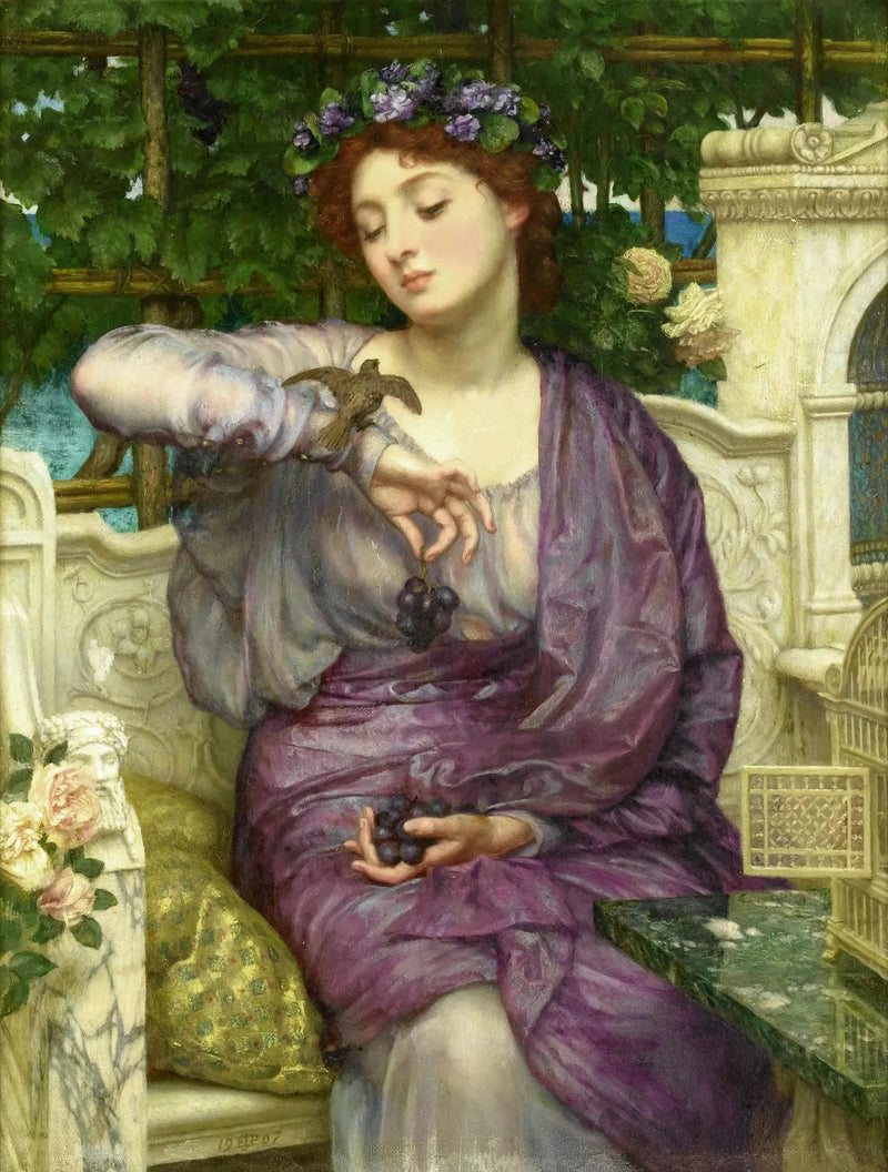 Lesbia e seu pardal - Edward Poynter