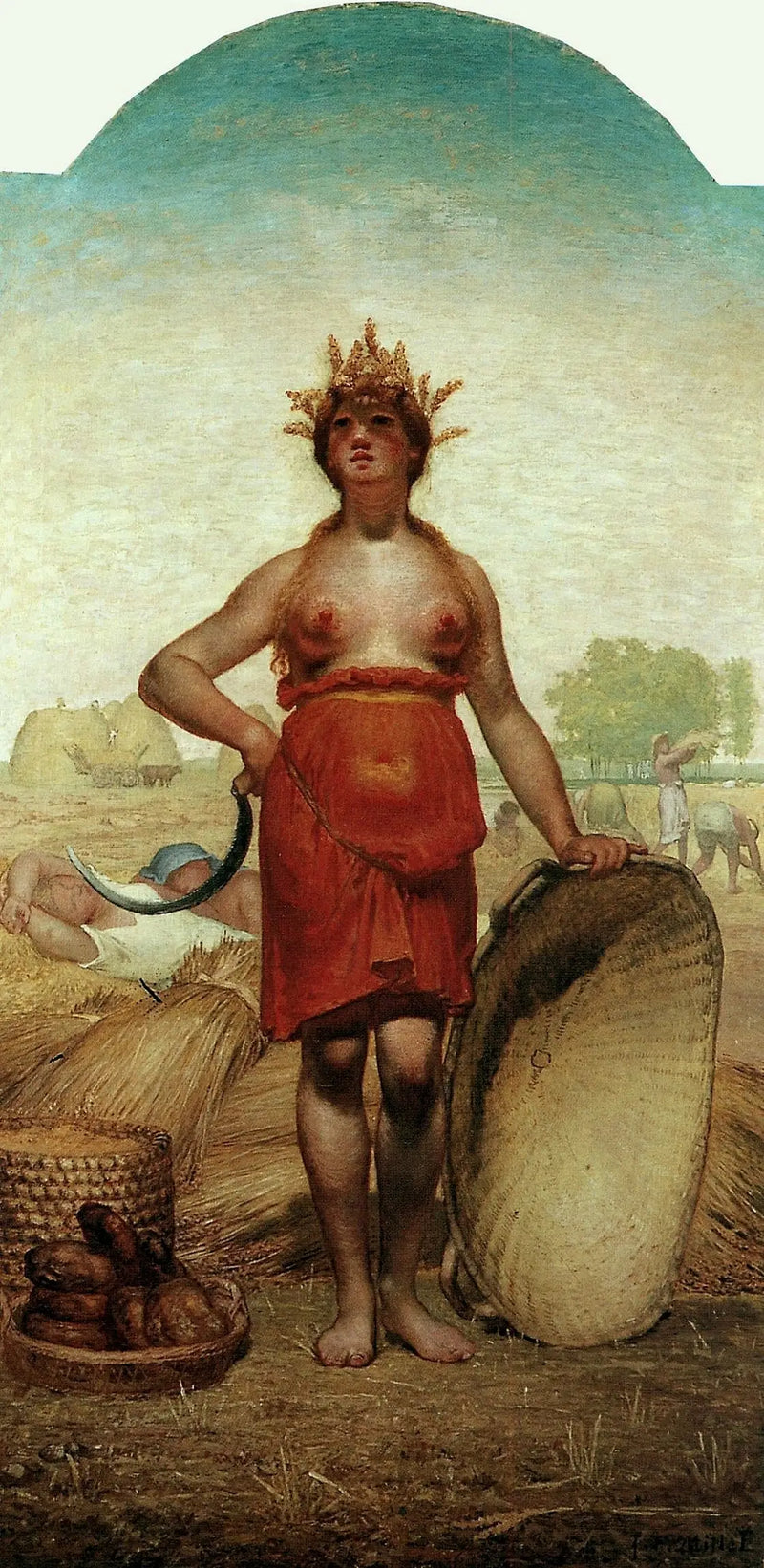 O Verão ou Ceres - Jean-François Millet