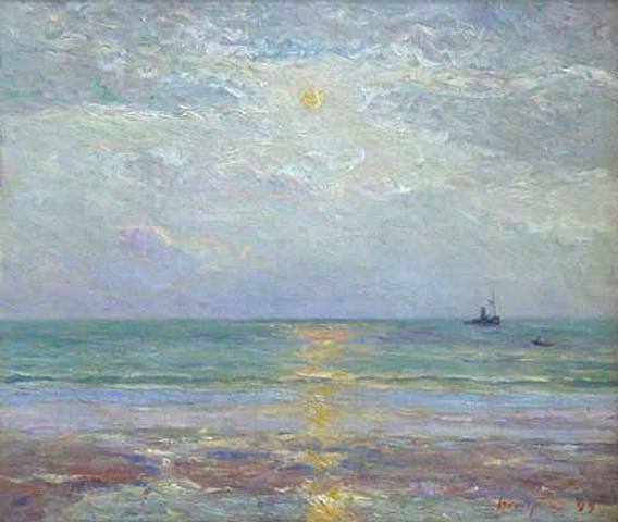 Lua Crescente ao Entardecer - Maxime Maufra