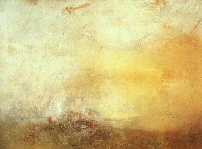 Amanhecer com monstros marinhos - J. M. W. Turner