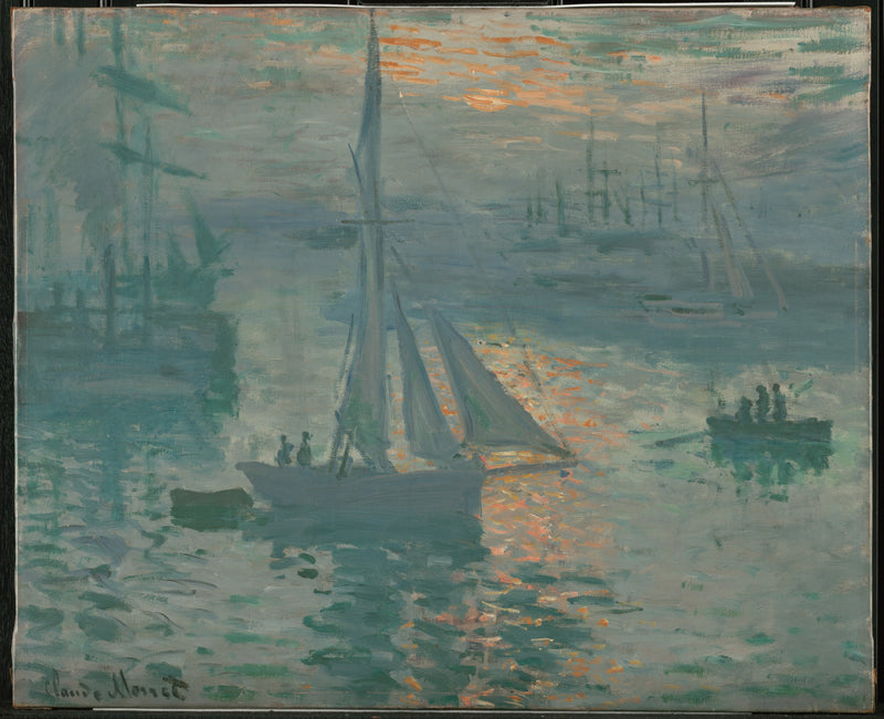 Nascer do sol (Marinha) W262 - Claude Monet