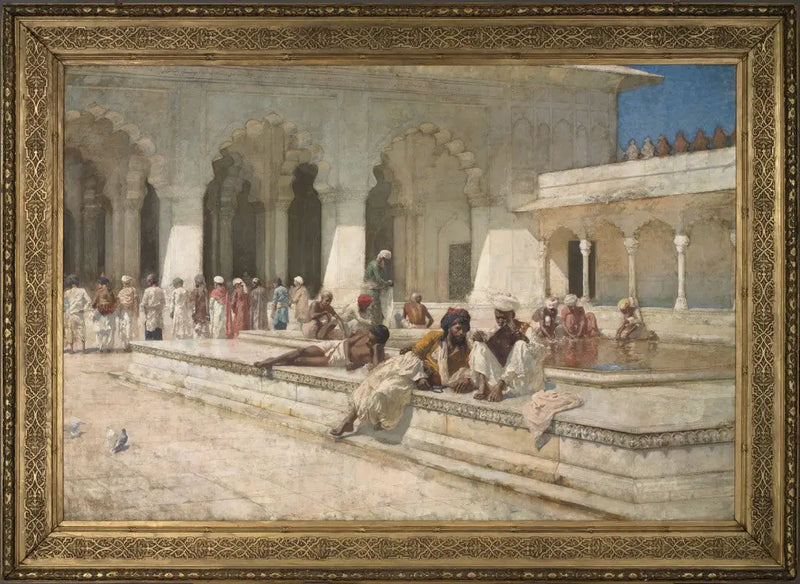 Horário de oração na mesquita da Pérola, Agra - Edwin Lord Weeks