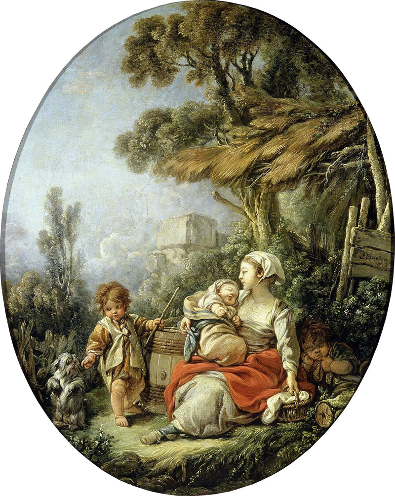 A Mãe Feliz - François Boucher