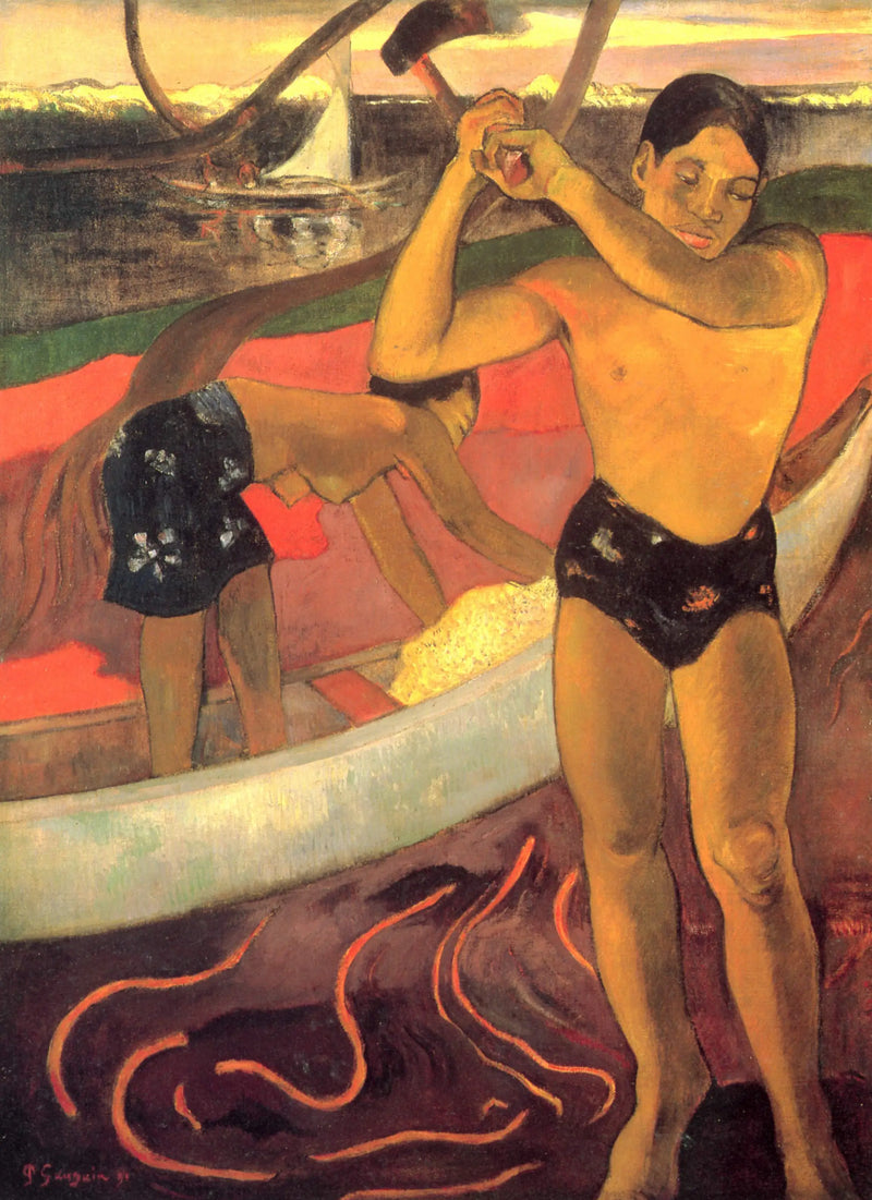 O Homem com o machado - Paul Gauguin