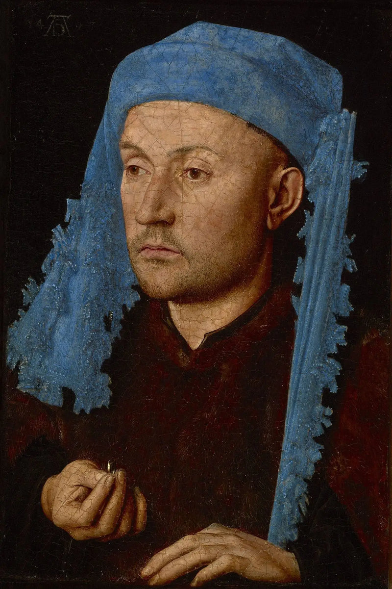O Homem com Capuz Azul - Jan van Eyck