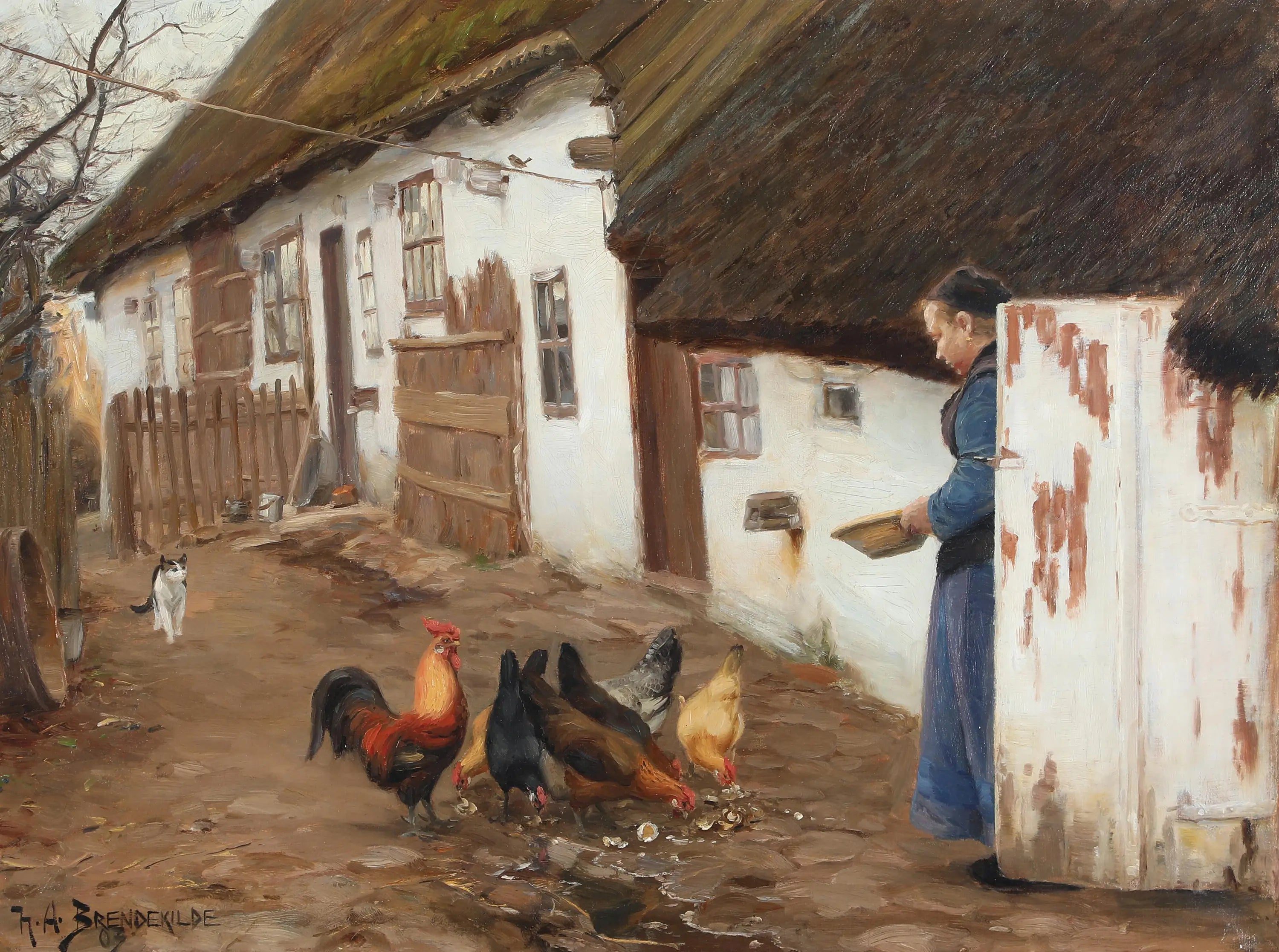 L’hospice de Lille Næstved. - H. A. Brendekilde - Alpha Reproduction