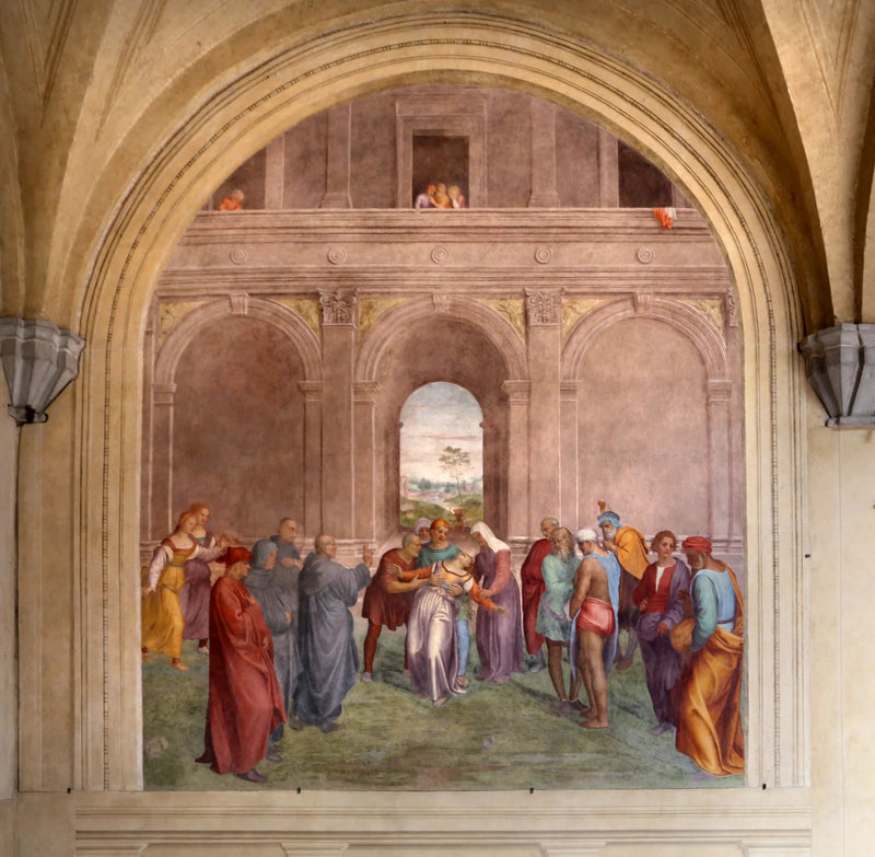 Liberação da mulher possuída pelo diabo - Andrea del Sarto