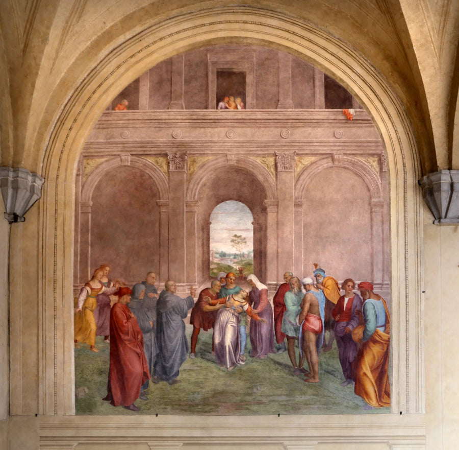 Liberação da mulher possuída pelo diabo - Andrea del Sarto