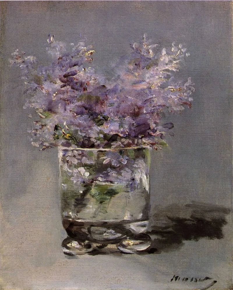 Lilas em um copo - Édouard Manet