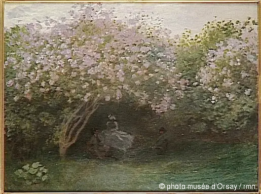 Lilás, Tempo cinzento - Claude Monet