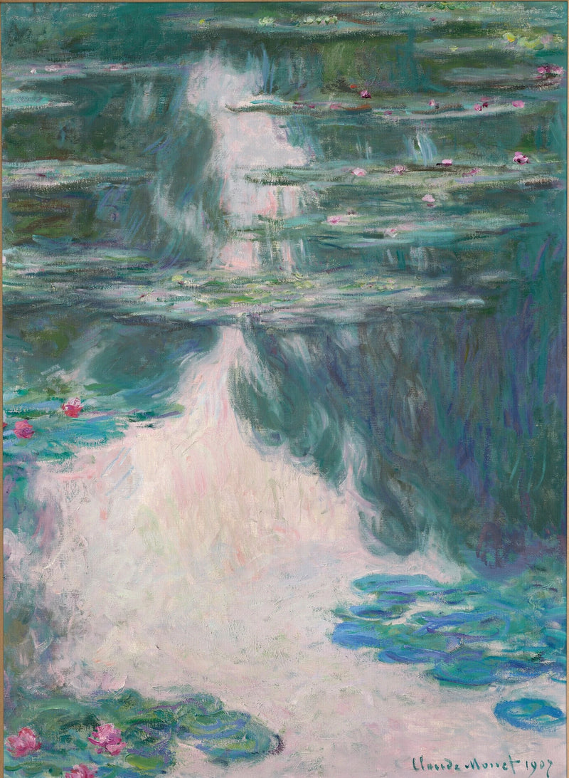 Nenúfares, tempo cinzento W1708 - Claude Monet