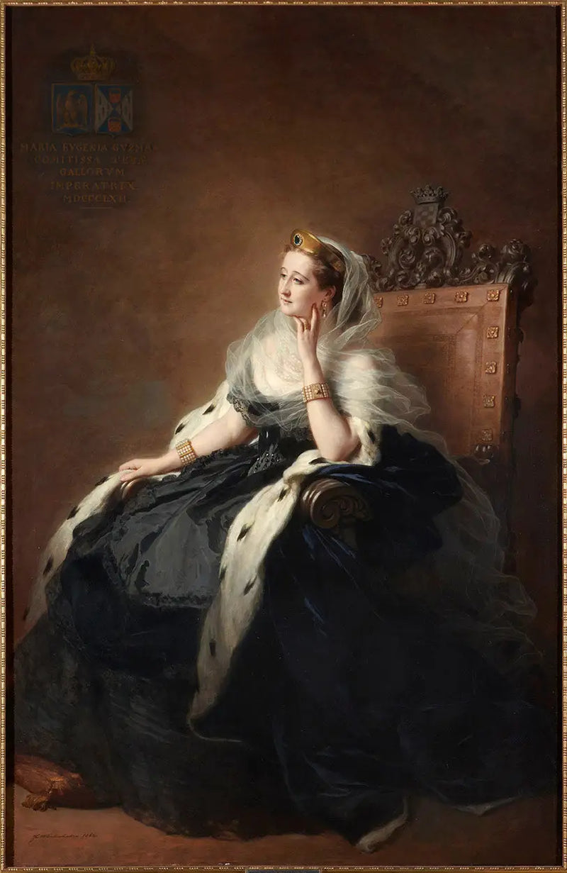 A Imperatriz Eugénie de vestido de corte - Franz Xaver Winterhalter