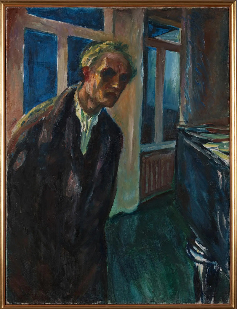 O Insone (autorretrato) - Edvard Munch