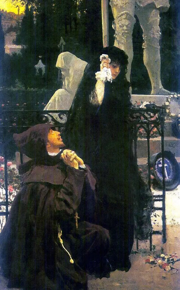 O Convidado de Pierre. Don Juan e Doña Ana - Ilya Repin