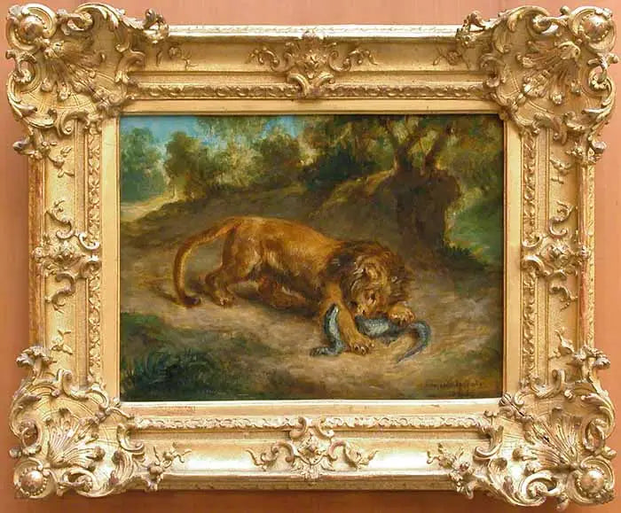 Leão e Jacaré - Eugène Delacroix