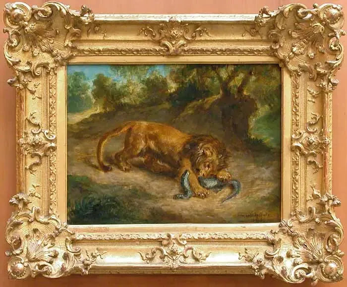 Leão e Jacaré - Eugène Delacroix